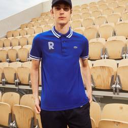 Lacoste Sport Roland Garros Breathable Polo Shirt White/Blue