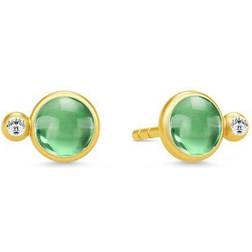Julie Sandlau Prime Earrings - Gold/Green/Transparent