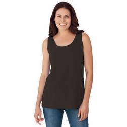 Woman Within Plus Women's Scoop Neck Tank in (Size 2X) Top