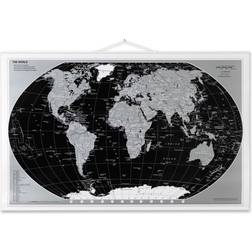 Naga World Map Wanddeko 95x62cm