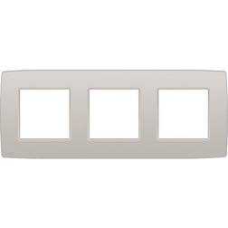 Niko Ramme 3-modul, Original, light grey Ramme