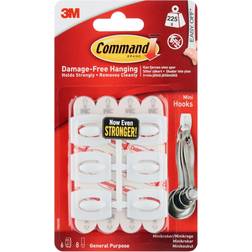3M Mini Wall Hooks Tavelkrok 6st