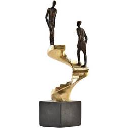 Dkd Home Decor Dekorativ Gylden Harpiks Mørkegrå Trappe Moderne (14 x 14 x 41,5 cm) Dekorationsfigur