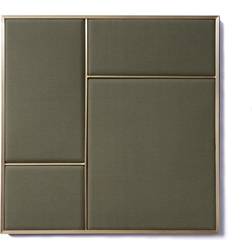 Please Wait to be Seated Nouveau Pin Oyster Grey/Messing Medium Notice Board