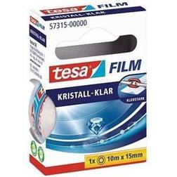 TESA Crystal Clear 2 Rolls 10m x 15mm Hand Dispenser Staukasten