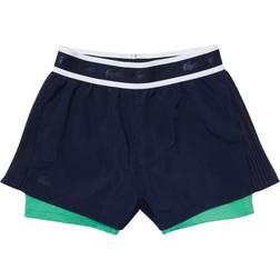 Lacoste Sport Light Nylon Shorts - Navy Blue/Clover Gree