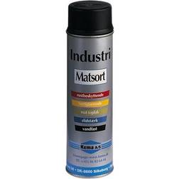 Kema KEMA RAL-Industrilak matsort 500ml spray hurtigtørrende, rustbeskyttende vandfast/slidstærk mat toplak