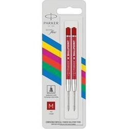 Parker 1x2 Quinkflow Basic Ballpoint Pen Refill M red