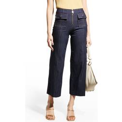 Cinq A Sept Cropped Azure Jeans - Indigo