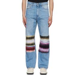 Marni Men's Mohair-Patch Relaxed Jeans