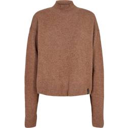 Superdry Vintage Essential Mock Neck Kvinde Sweaters Ensfarvet hos Magasin Mink