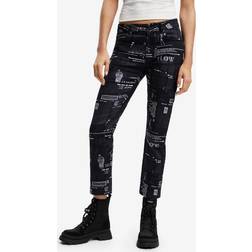 Desigual Dam Casual Byxor - Svart
