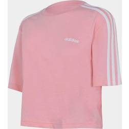 adidas 3S Crop T Shirt Womens