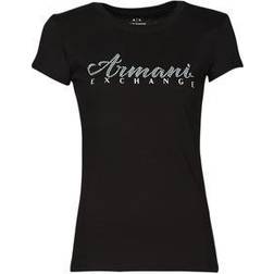 Armani Exchange Kortärmad Klassisk Logotyp T-shirt - Svart