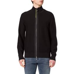 Armani Exchange Knitted Zip Through Jumper