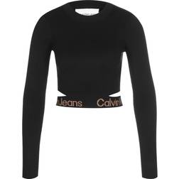 Calvin Klein Cut Out Logo Tape Jumper