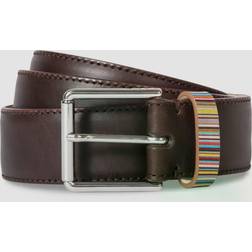 Paul Smith Leather Stripe Belt - Black