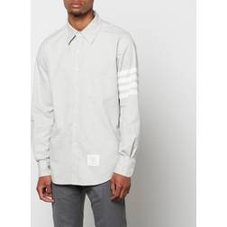 Thom Browne Flannel 4-Bar Shirt - Grey