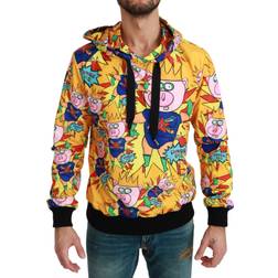 Dolce & Gabbana Runway Krone Power Schwein Jacke Hoodie Gelb