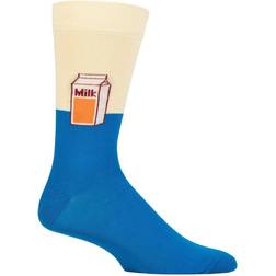 Happy Socks Milk Sock - White/Yellow/Light Pink/Blue