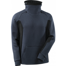 Regulierbaren Stehkragen Sweatshirt - Dunkelmarine/Schwarz