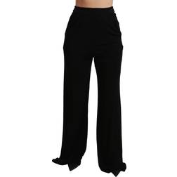 Dolce & Gabbana DG Viscose Wide Leg High Waist Pants