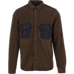 HUGO BOSS Oversized-fit overshirt in recycled fleece