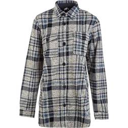 Milly W Checked Fleece Shirt - Black