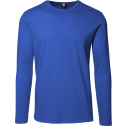 ID Åtsittande Långärmad T-shirt (Azure, 2XL)