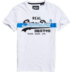 Superdry VL CROSS HATCH TEE Mørk