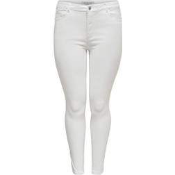 Only Caraugusta Skinny Fit Jeans - Hvit