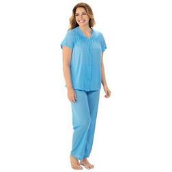 Plus Women's Short Sleeve Pajama by Exquisite Form in (Size XL)