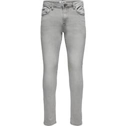 Only & Sons Draper Life Tap 4Way Jeans Grey Denim