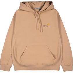 Carhartt Hooded American Script Sweat - Ash Heather/Schwarz