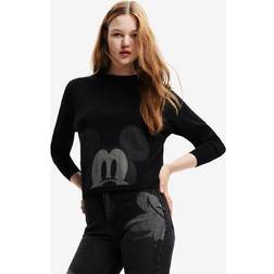 Desigual Mickey Patch Denim Sweater