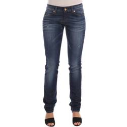 John Galliano Wash Cotton Stretch Skinny Low Jeans