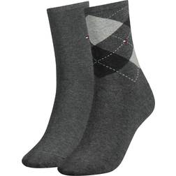 Tommy Hilfiger 2-Pack Women's Diamond Check Socks EU35-38