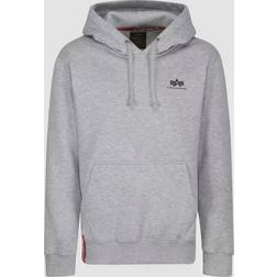 Alpha Industries Basic Small Logo Hoodie Grey