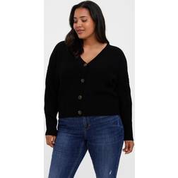 Plus women's cardigan, Black