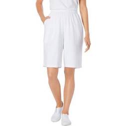 Woman Within Plus Women's 7-Day Knit Short in (Size 2X)