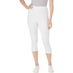 Woman Within Plus Women's Stretch Cotton Capri Legging in (Size 5X)