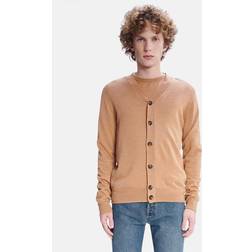 A.P.C. Cardigan Samuel Beige Chiné Unisex - Marrón