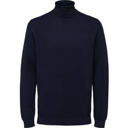 Selected SLHBerg Roll Neck B - Schwarz