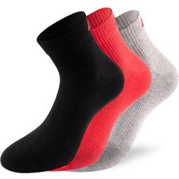 Lenz Performance Quarter Tech Socks, black-pink-purple