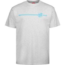 Santa Cruz Opus Dot Stripe T-Shirt white/sepia