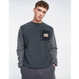 Nike Utility Pack Røggrå sweatshirt polarfleece med farveblok Koksgrå