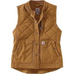 Carhartt Women's Rib Collar Vest - Brown