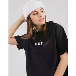HUF relaxed t-shirt with front logo-Black