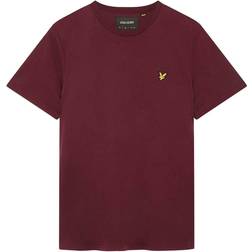 Lyle & Scott And Crew Neck T-Shirt Z562 Male Burgundy