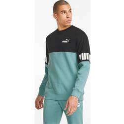 Puma Herrer Power Colorblock Sweatshirts Flerfarvet